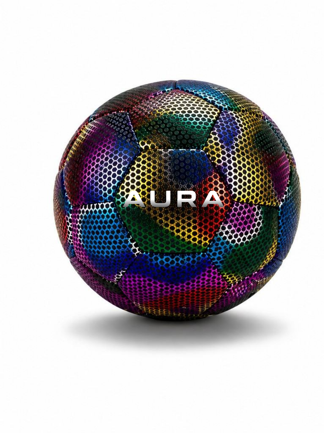Футбольный мяч AURA, левый ракурс